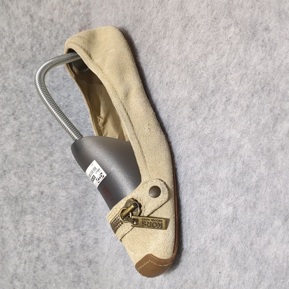 Michael Kors Ballet Flat Shoes Romp Suede Zippered Design Size 10